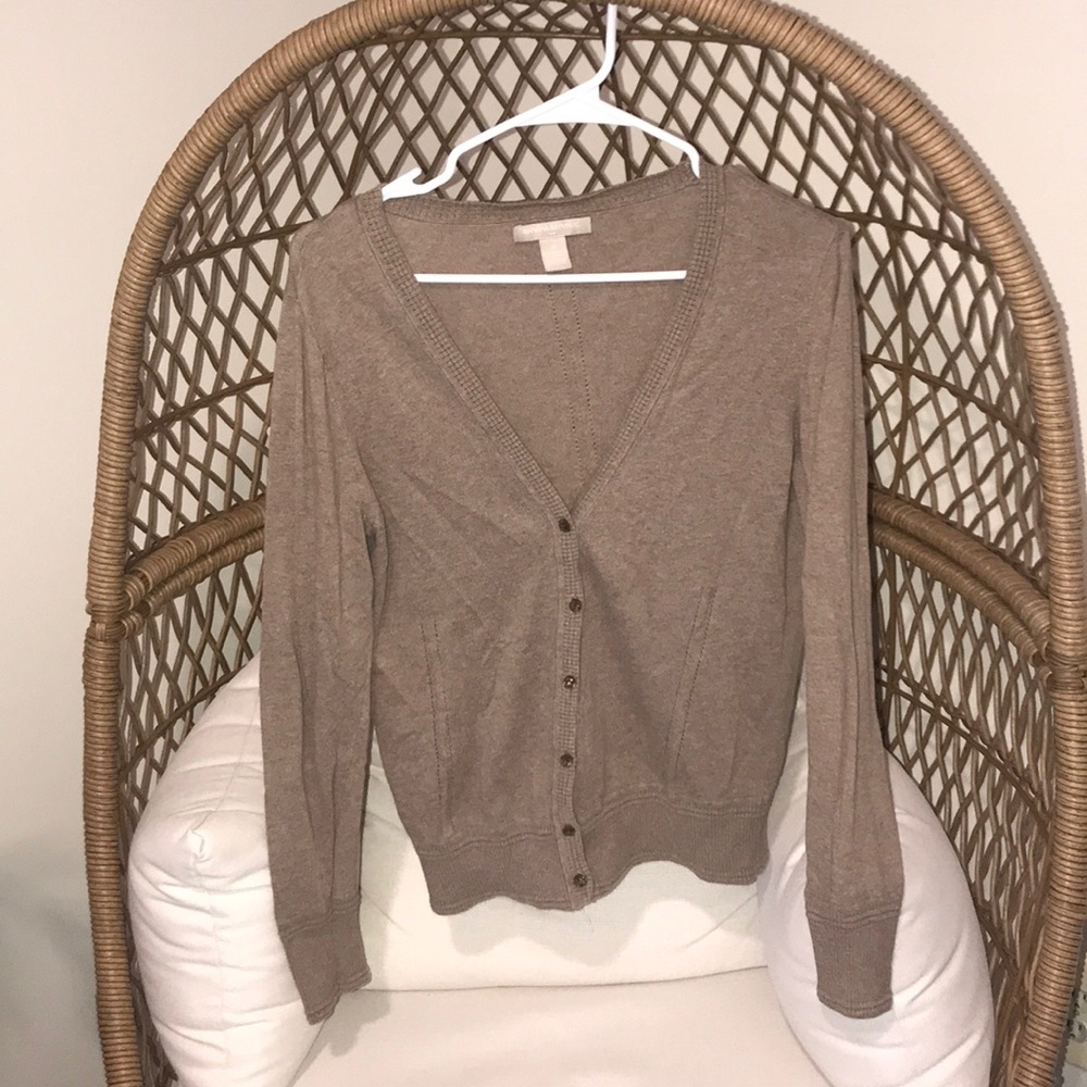 BANANA REPUBLIC light brown cardigan